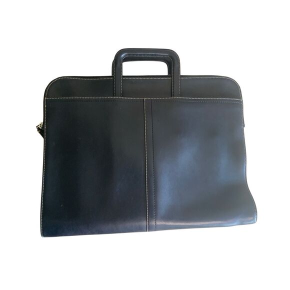 Coach Leather Briefcase Black Slim - Picture 3 of 16